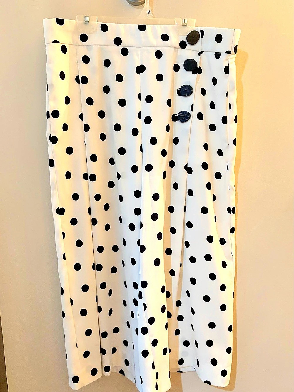 Zara Polka Dot Wide Leg culottes pants
